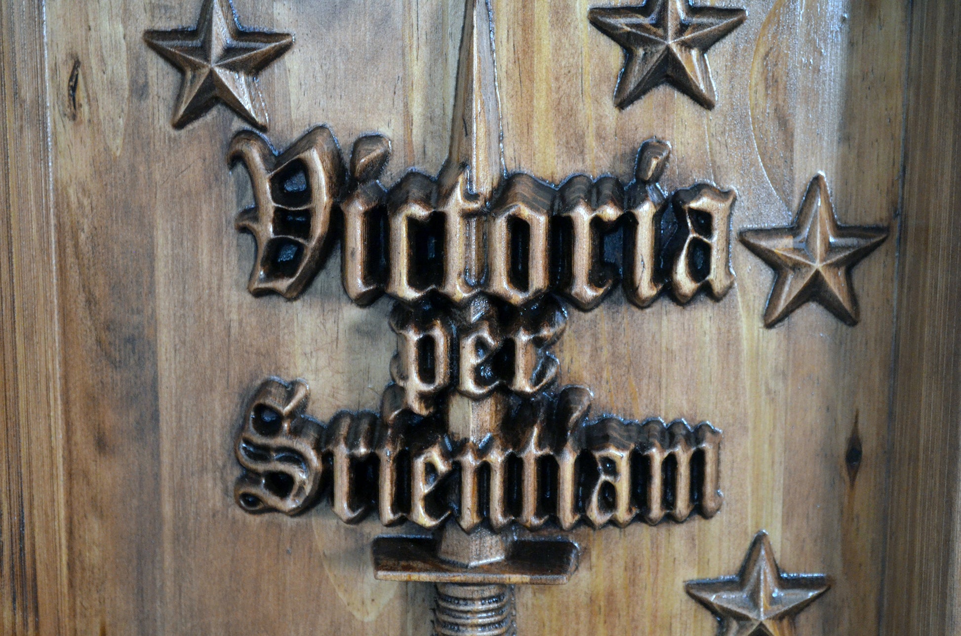 USMC Marine Raiders Training Center, Marine Special Operations Regiment, stained 3d wood carving, military plaque - Carved Effects