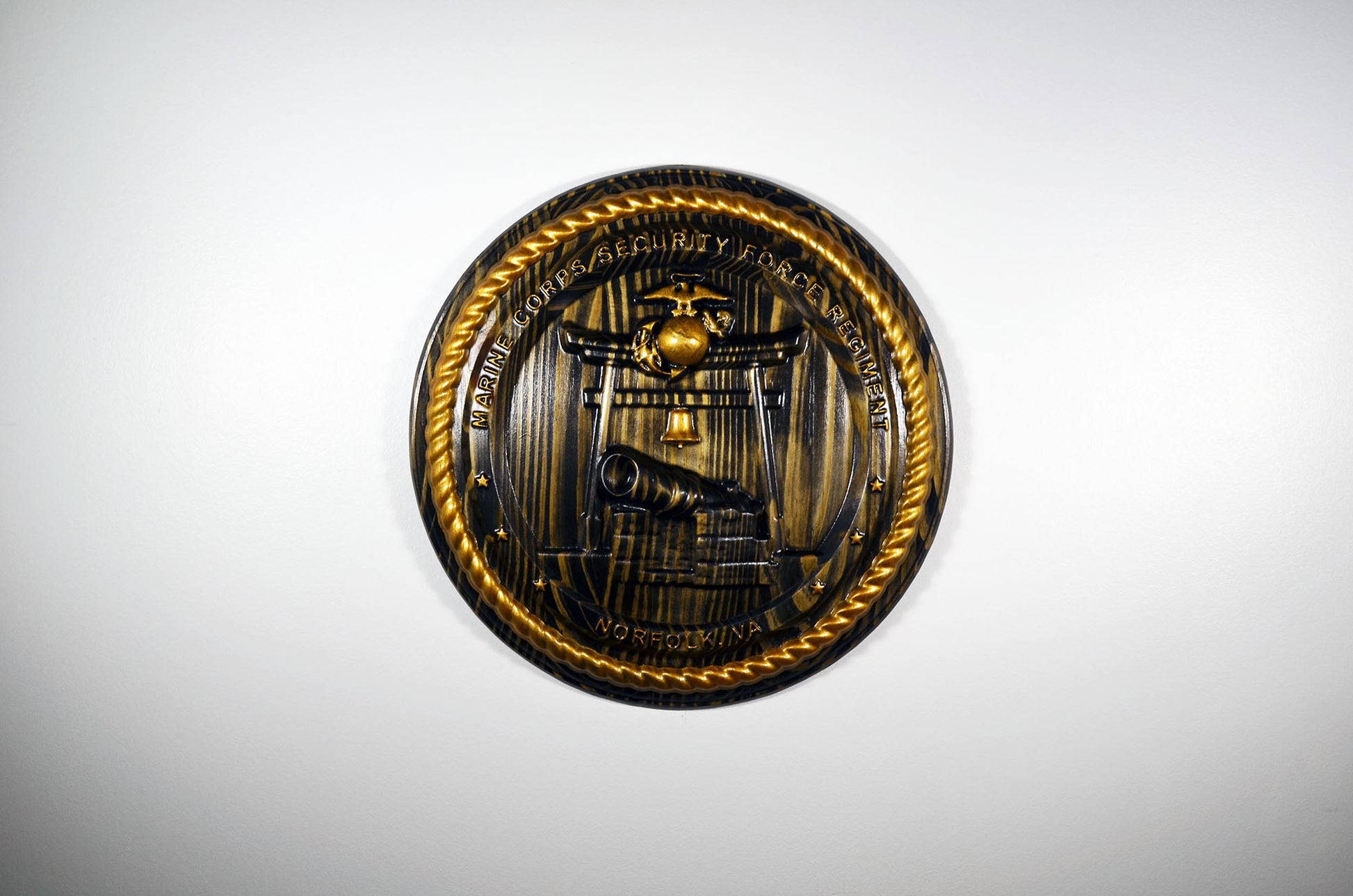 USMC Security Force Regiment with gold paint