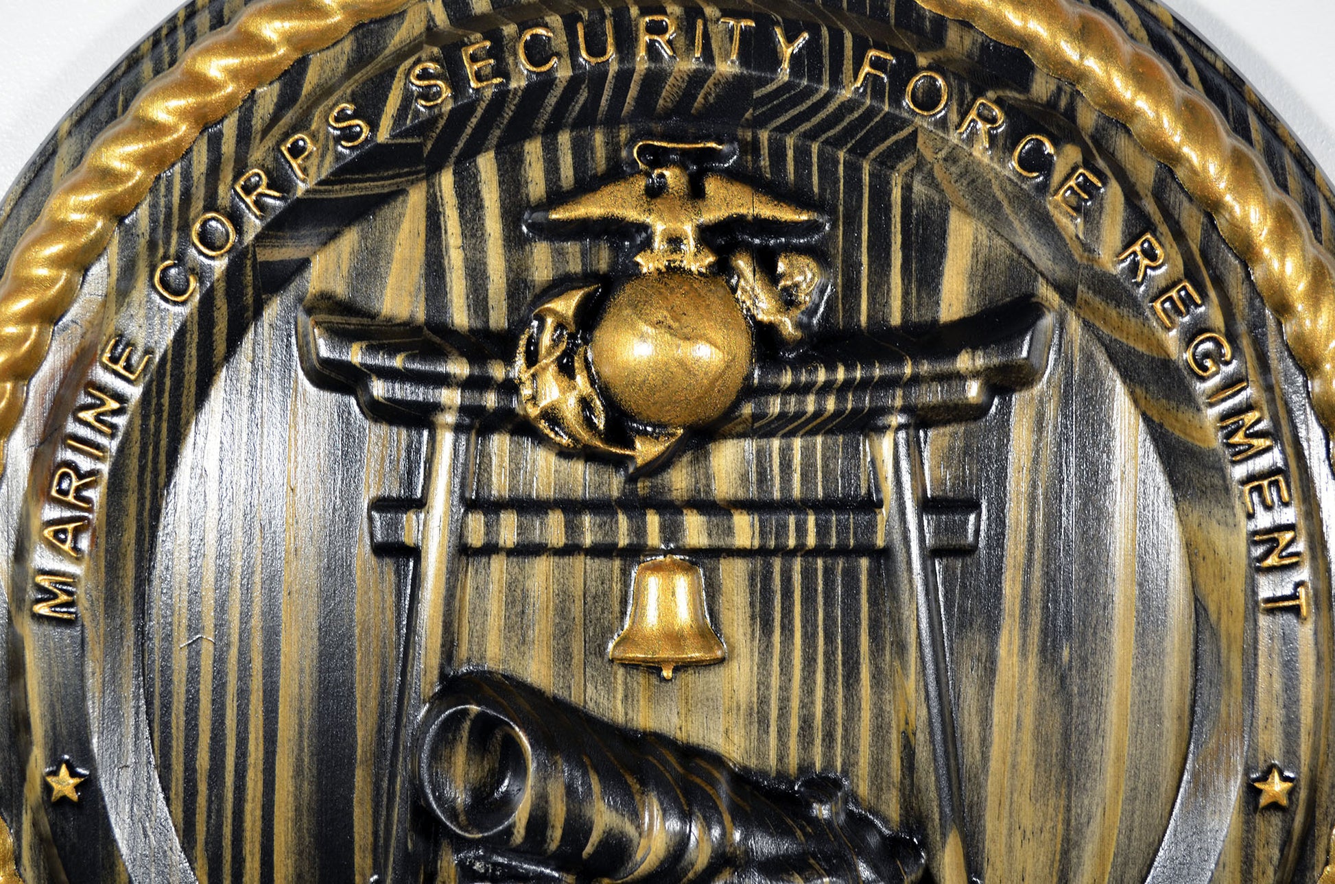 USMC Security Force Regiment with gold paint