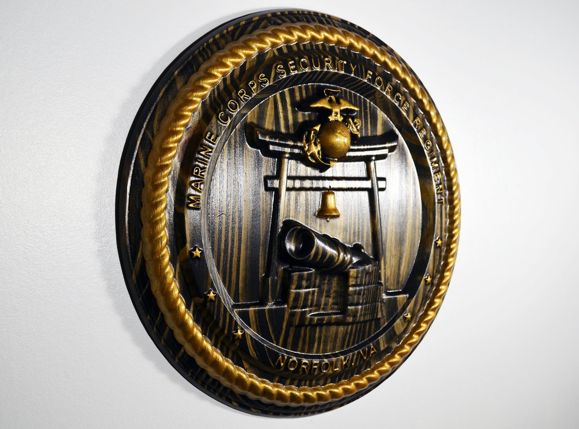 USMC Security Force Regiment with gold paint