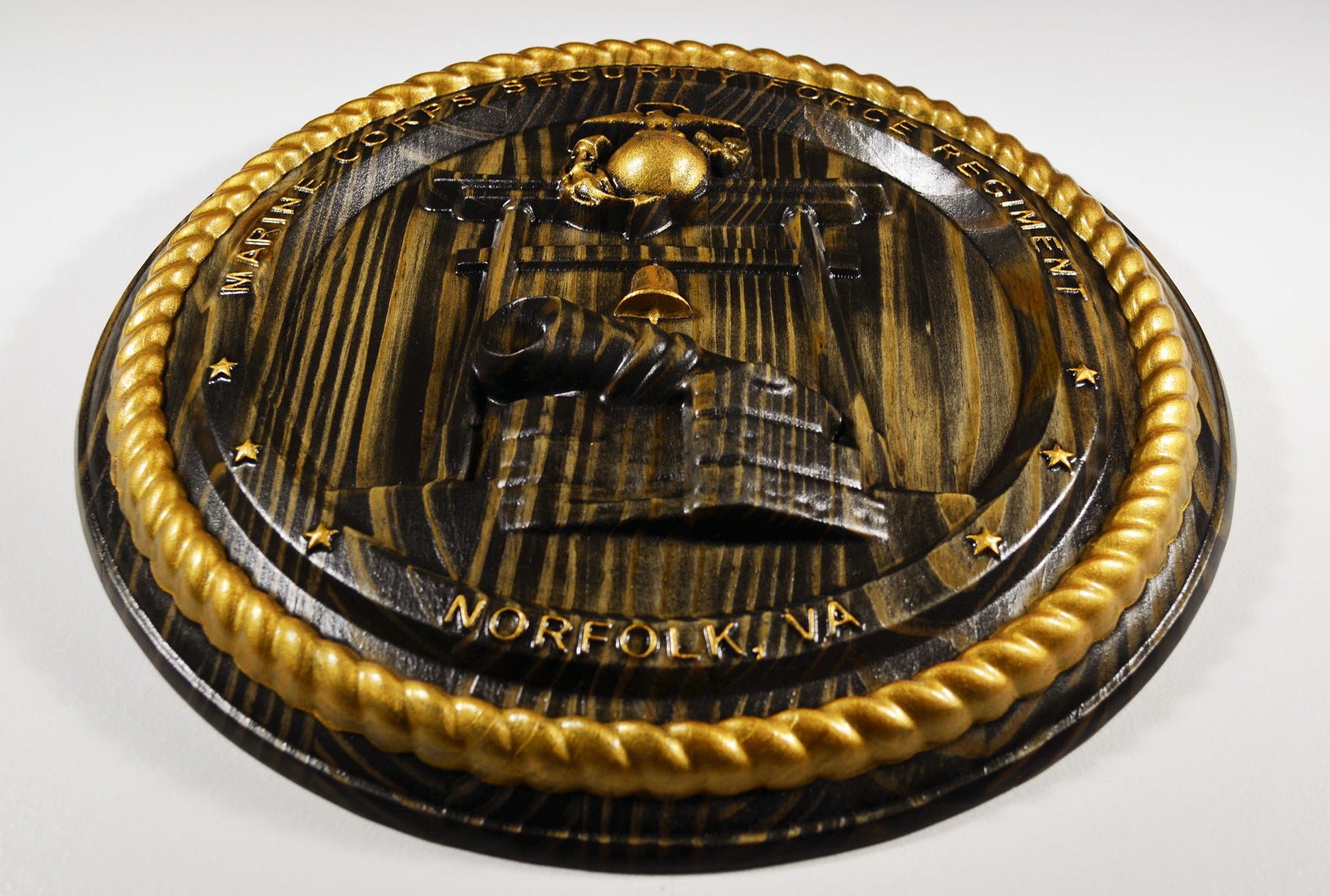 USMC Security Force Regiment with gold paint