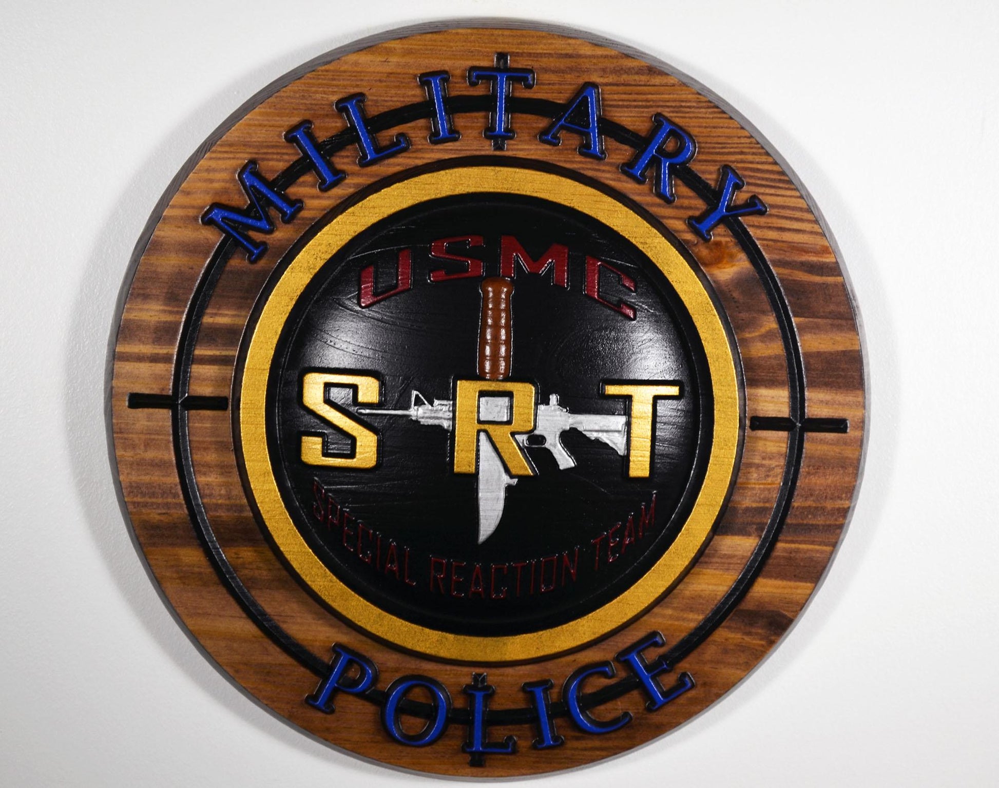 USMC Special Reaction Team Painted military plaque
