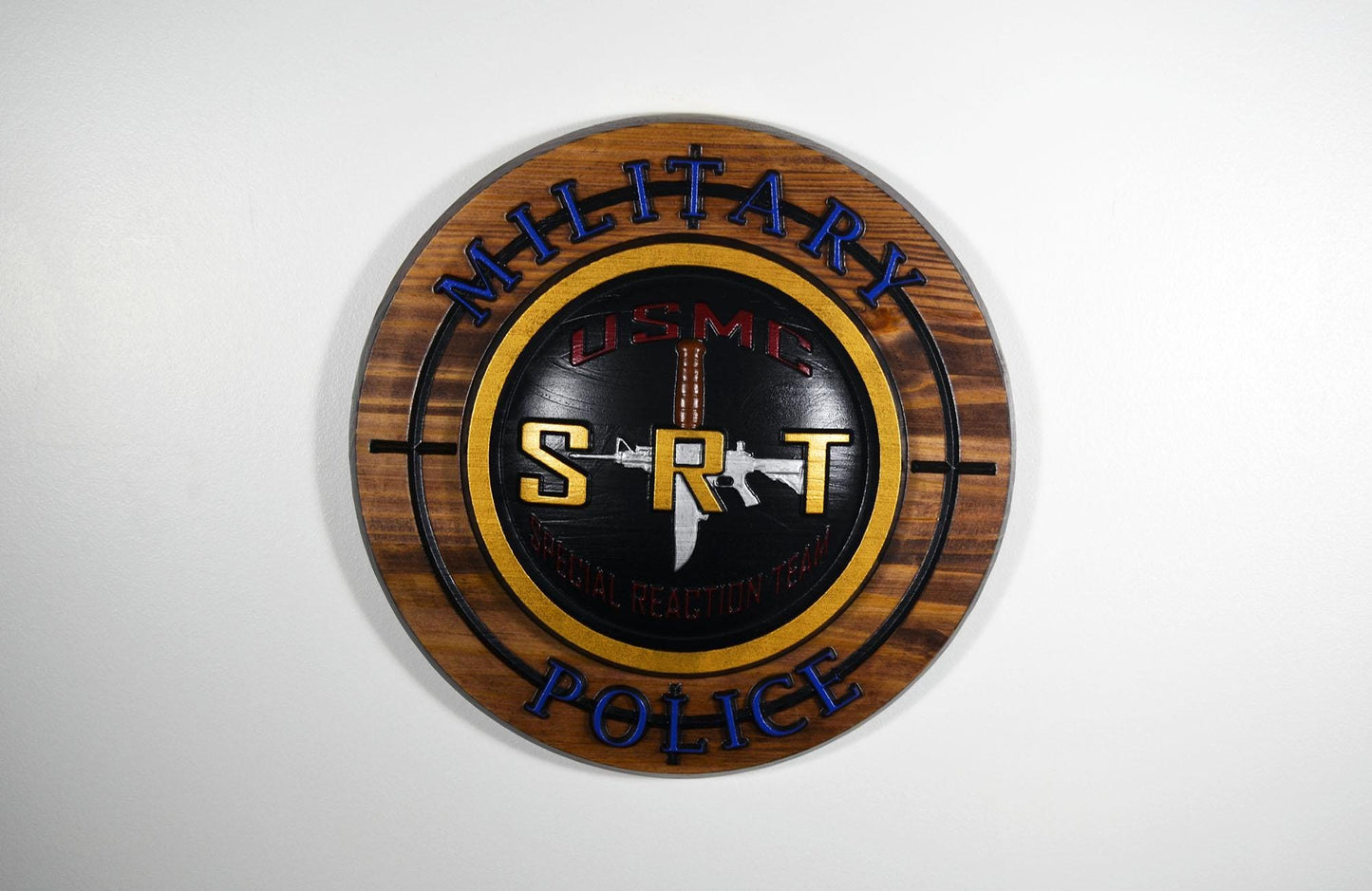 USMC Special Reaction Team Painted military plaque
