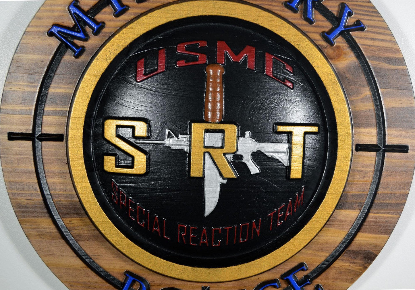USMC Special Reaction Team Painted military plaque