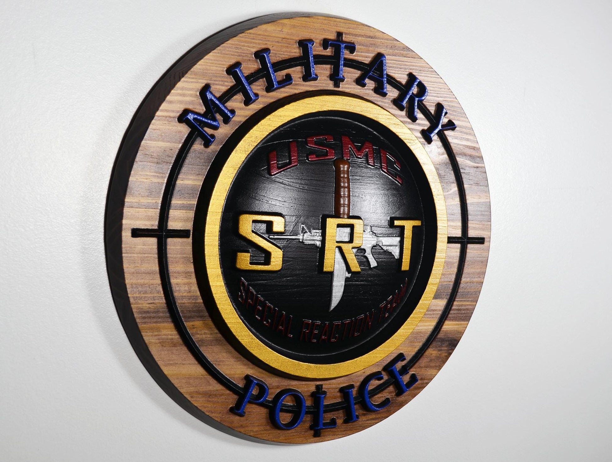 USMC Special Reaction Team Painted military plaque