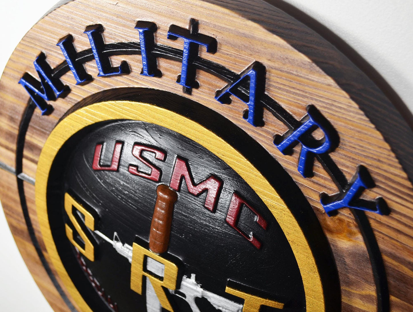 USMC Special Reaction Team Painted military plaque