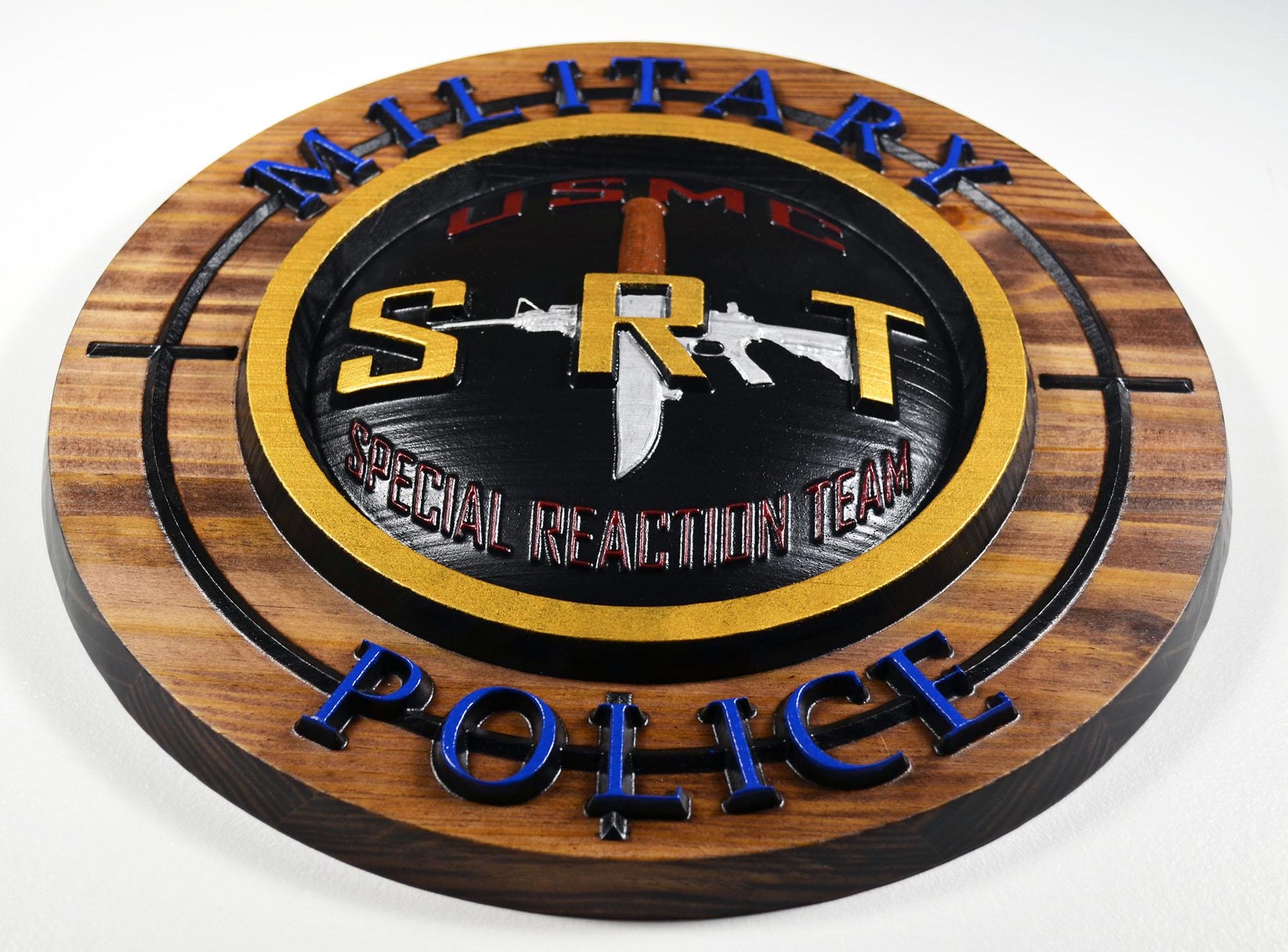 USMC Special Reaction Team Painted military plaque