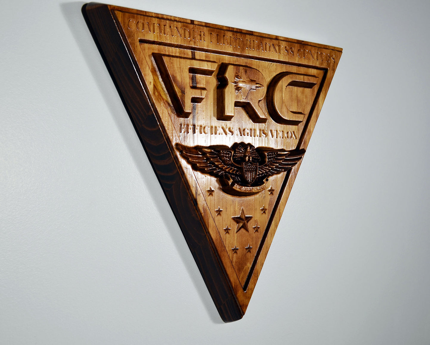 US Navy, Commander, Fleet Readiness Centers, cnc carved wood military plaque - Carved Effects