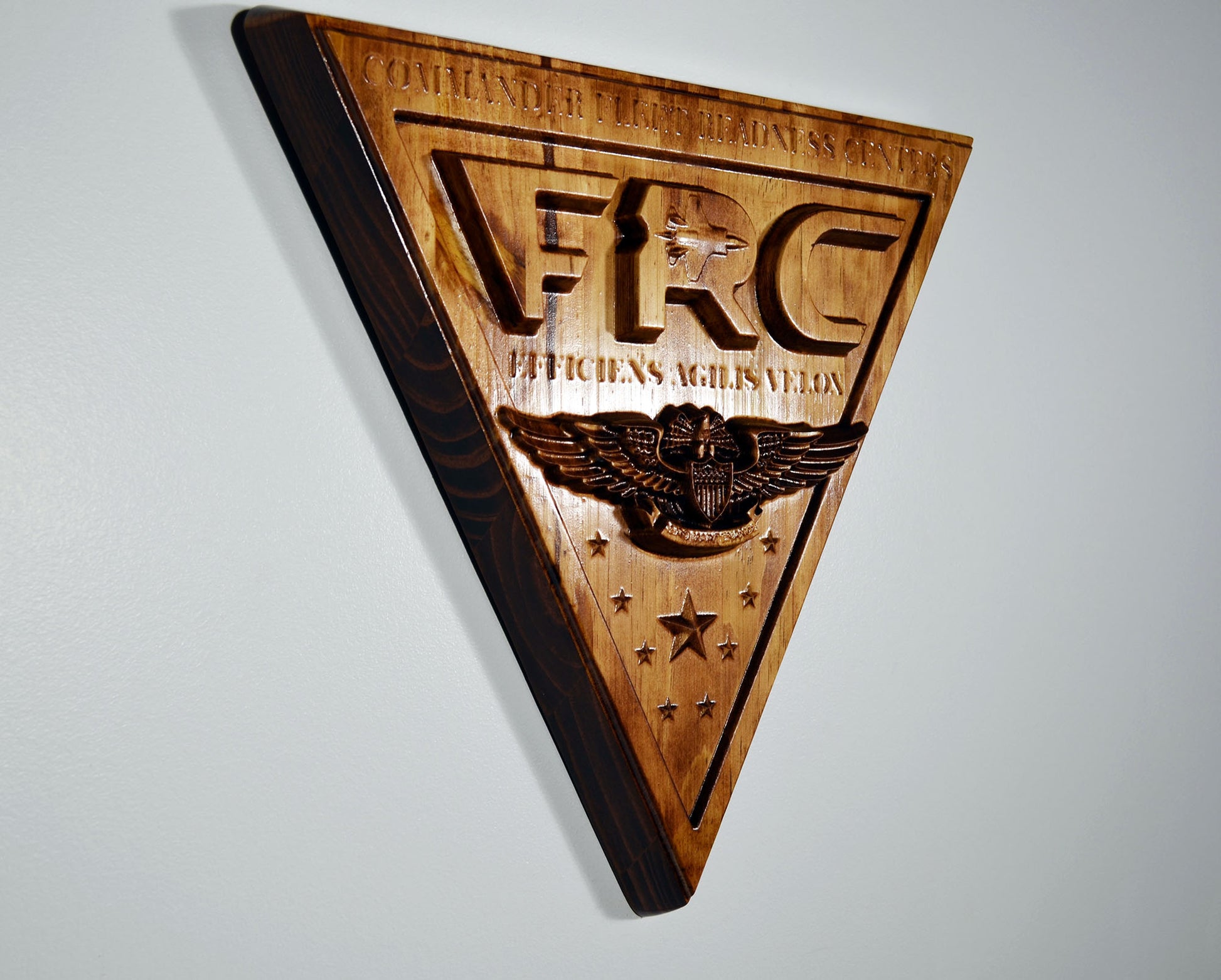 US Navy, Commander, Fleet Readiness Centers, cnc carved wood military plaque - Carved Effects