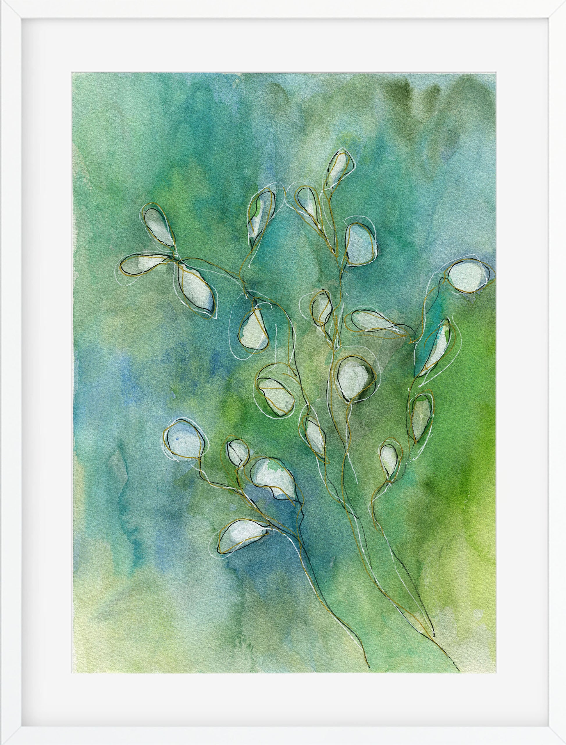 eucalyptus watercolor painting