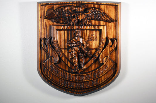 USMC Advanced Infantry Training Battalion East 12", US Marine Corps, military plaque