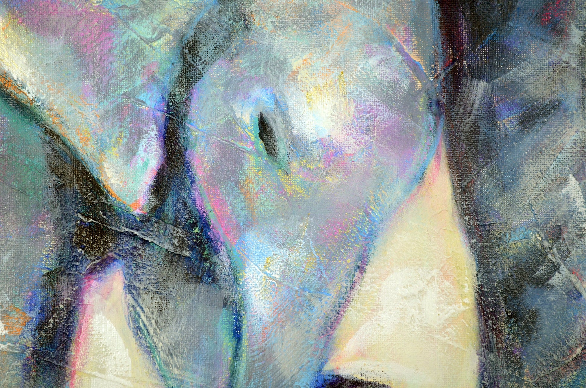 Momma and baby elephant acrylic painting on canvas 16x20, children's bedroom wall art, nursery decorations, canvas wall art