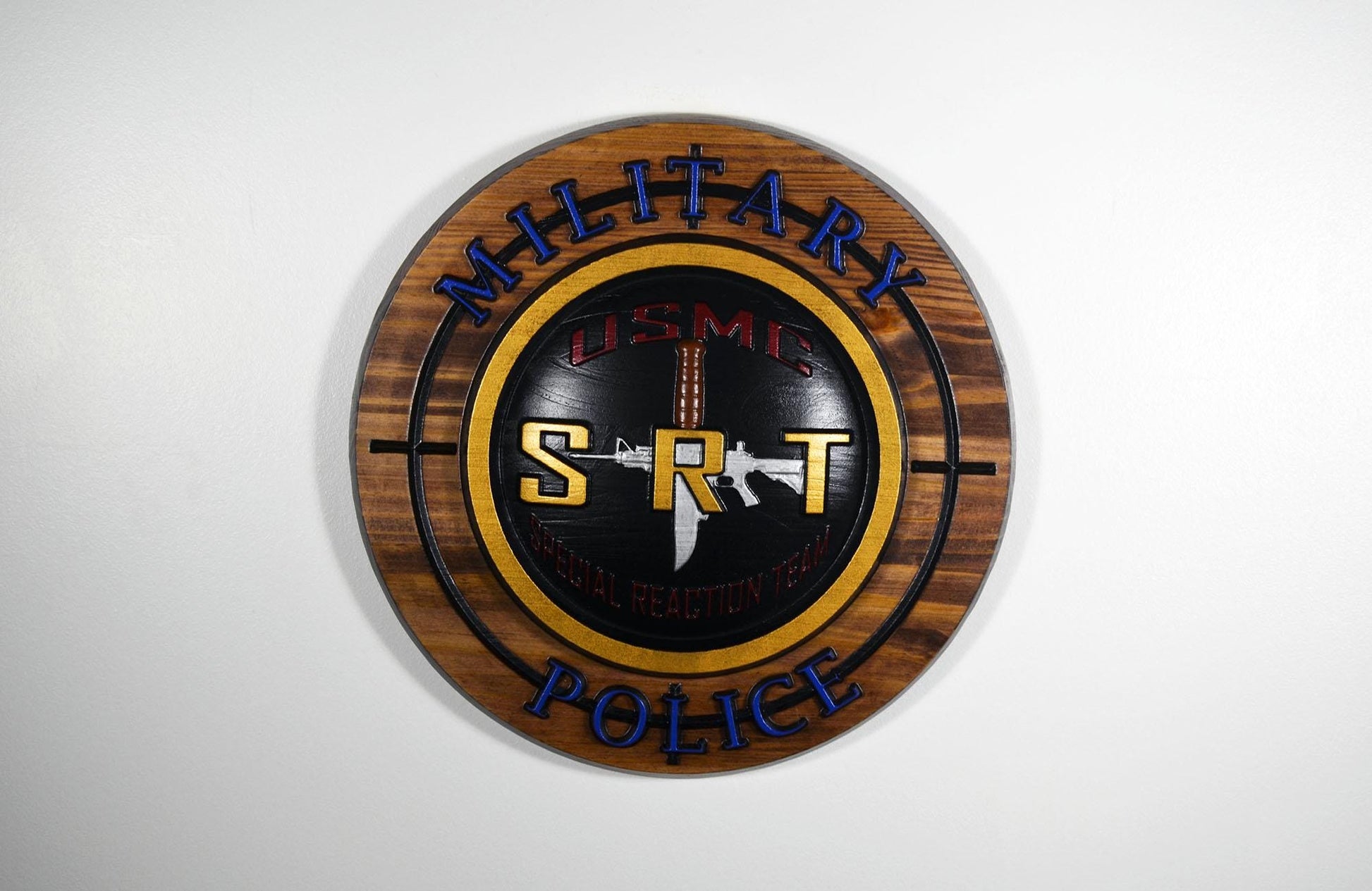 USMC Special Reaction Team Painted military plaque