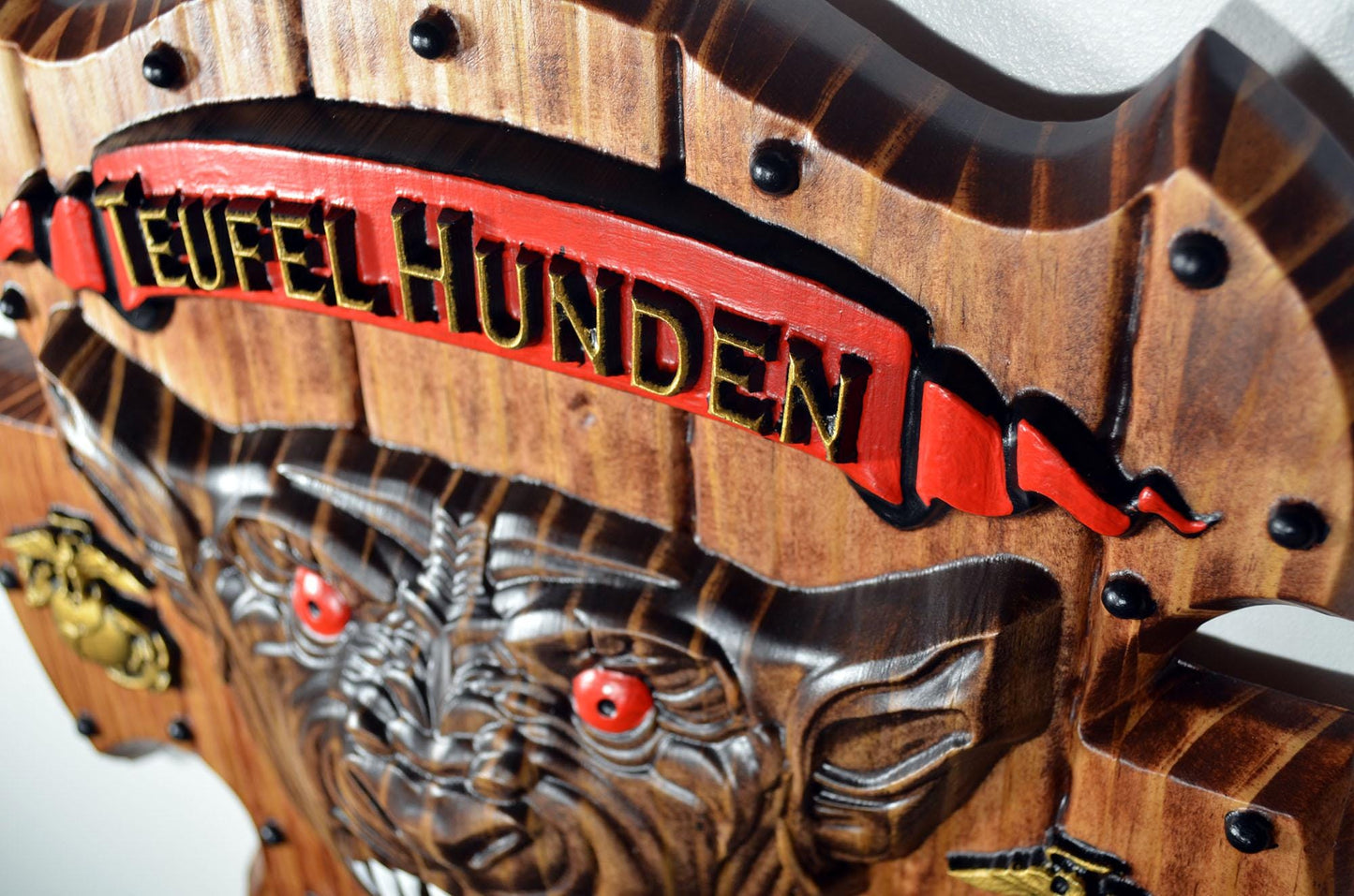 USMC Devil Dog 15" Teufel Hunden Military Plaque