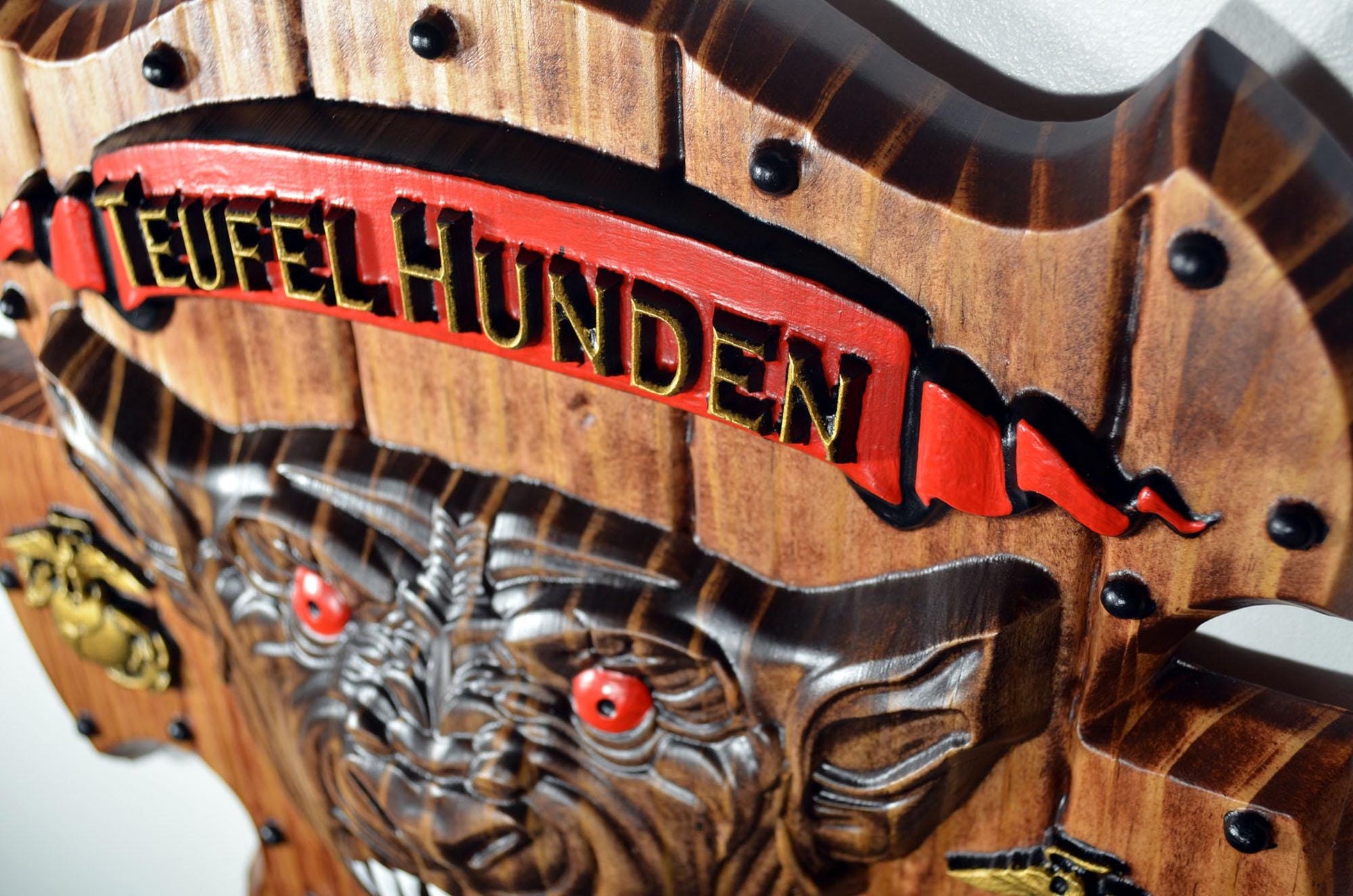 USMC Devil Dog 15" Teufel Hunden Military Plaque