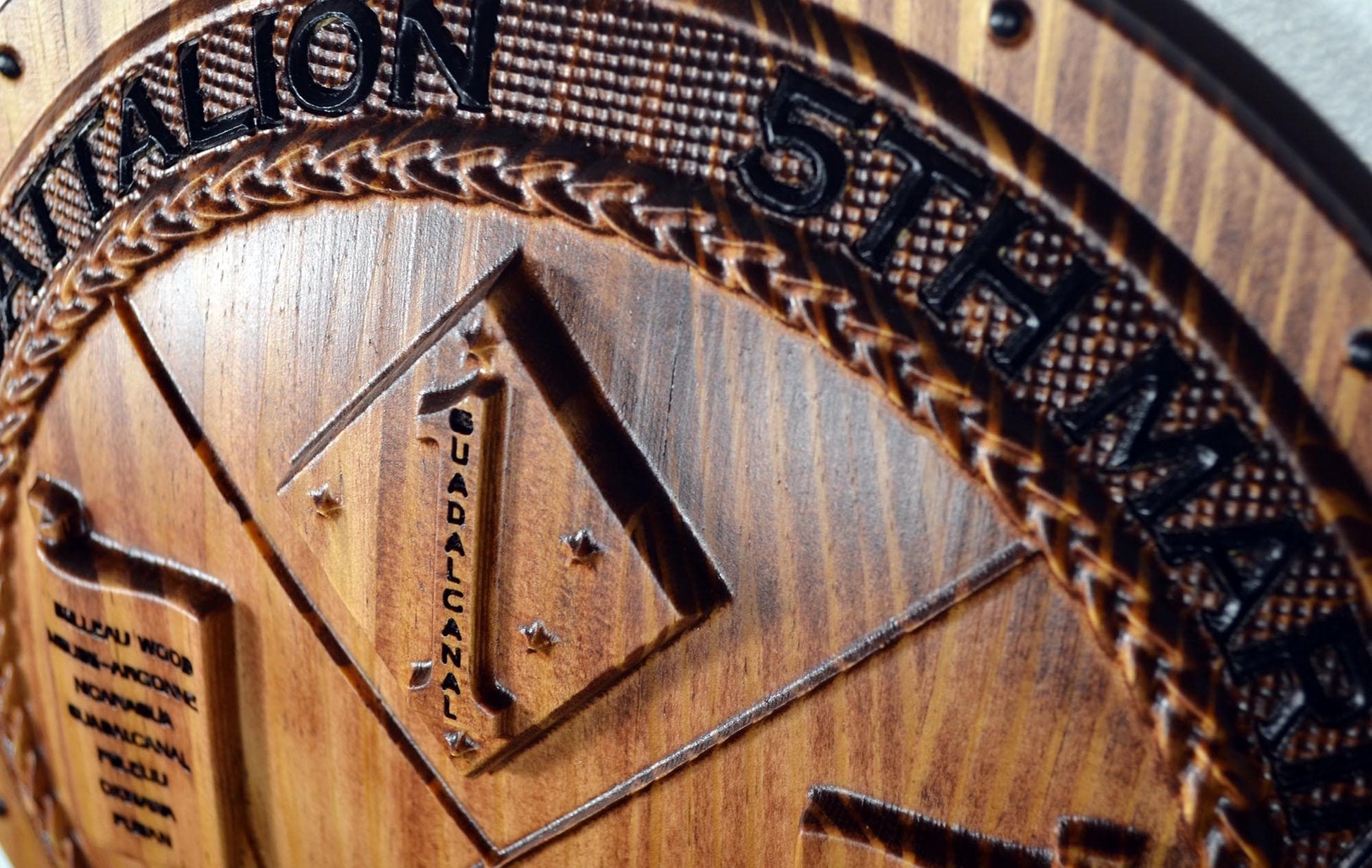 USMC 2nd Battalion 5th Marines Shield, US Marine Corps, CNC, military plaque