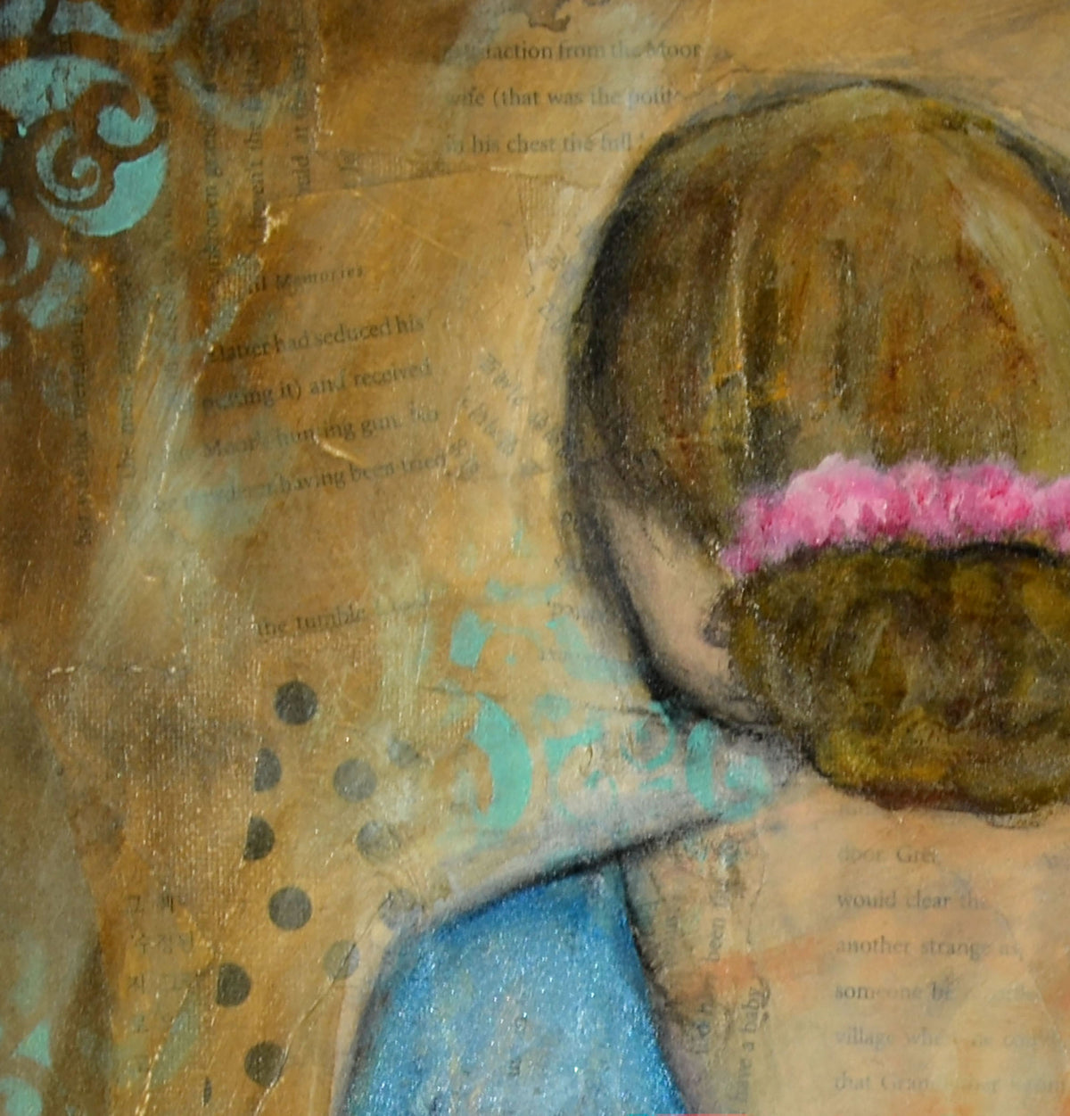 lady in blue painting