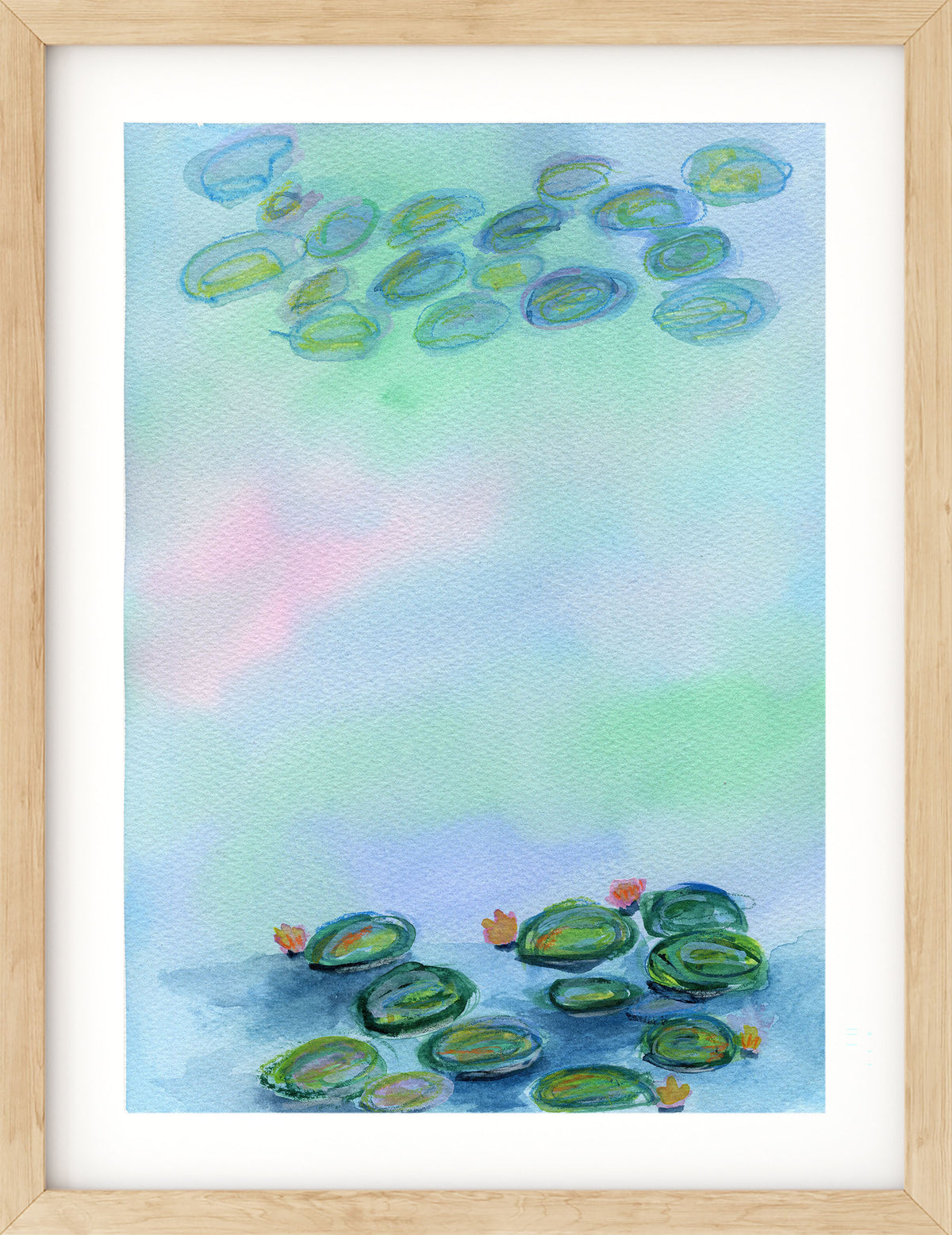 lily pads on water