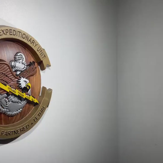 31st MEU Marine Expeditionary Unit Plaque Painted