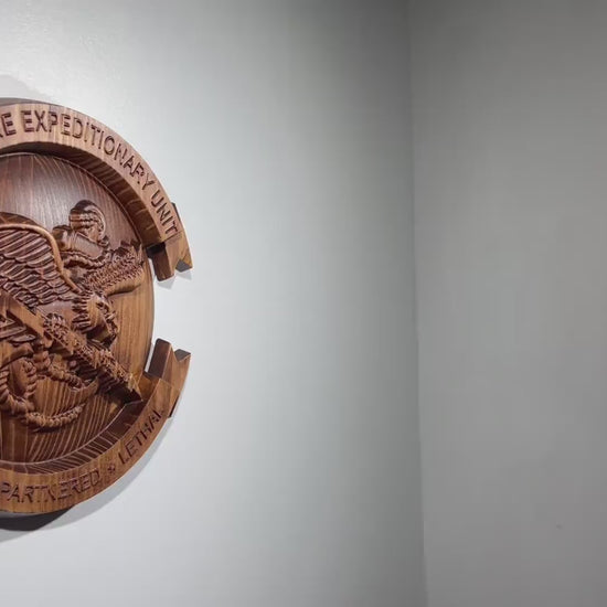 31st MEU Marine Expeditionary Unit Plaque Stained