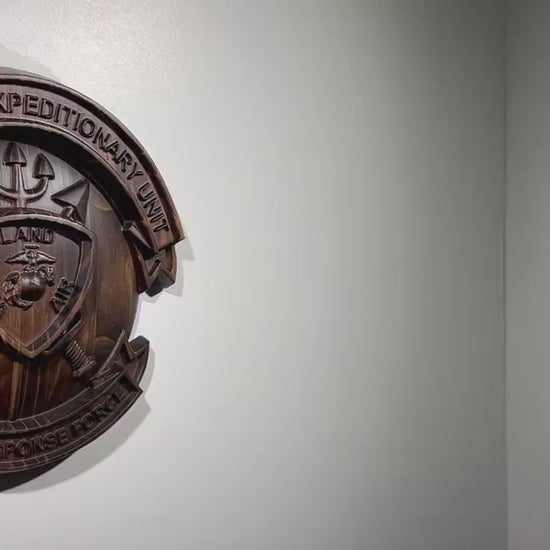 USMC 24th Marine Expeditionary Unit, 12" Unit Plaque Java
