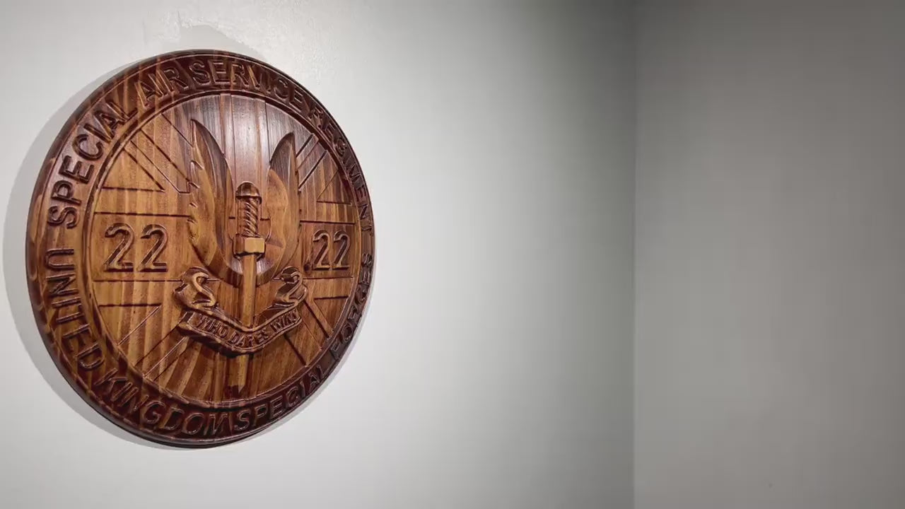 Special Air Service (SAS) 22 Emblem 12" Unit Plaque