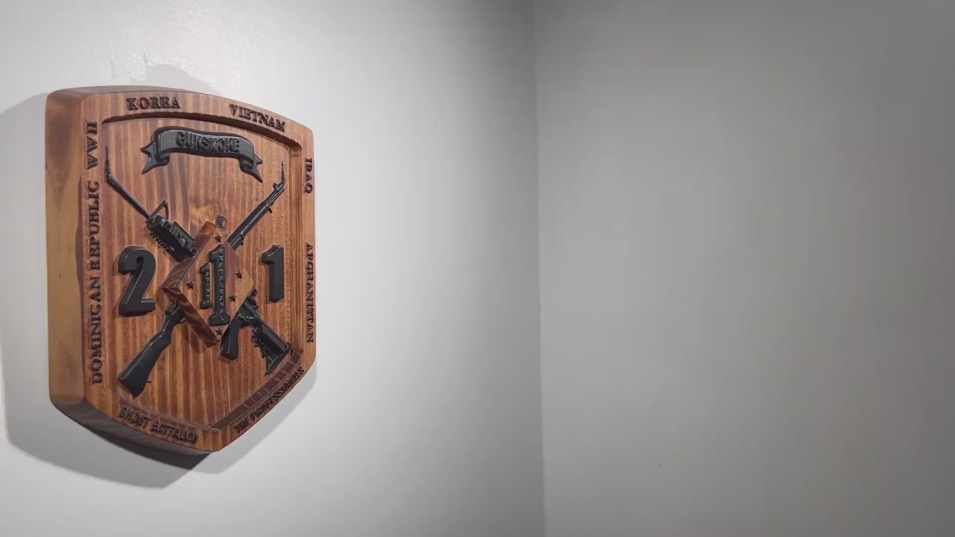 USMC 2nd Battalion 1st Marine 12" Military Unit Plaque