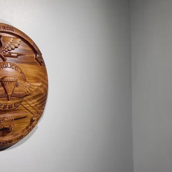 USMC 2nd Anglico, Unit Emblem, US Marine Corps, military plaque