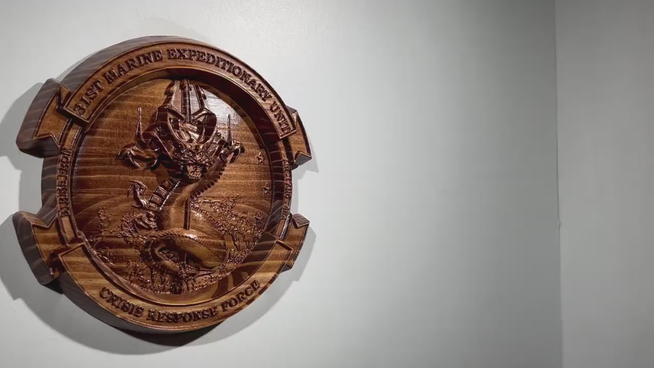 USMC 31st Marine Expeditionary Unit CRT 12" Unit Plaque