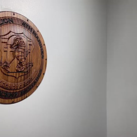 USMC 2nd Battalion 4th Marines 12" Shield Unit Plaque
