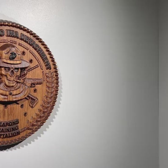 USMC MCB Quantico IMA Detachment Plaque - Name Plate version