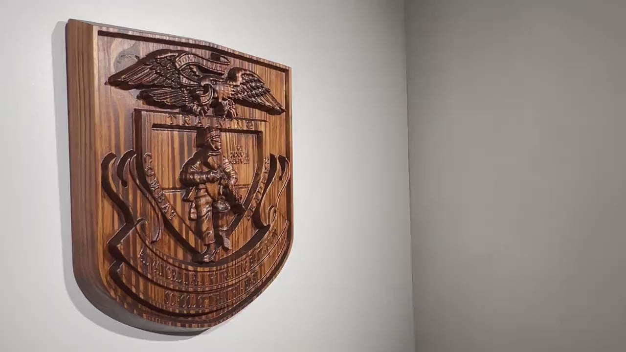 USMC Advanced Infantry Training Battalion East 12", US Marine Corps, military plaque