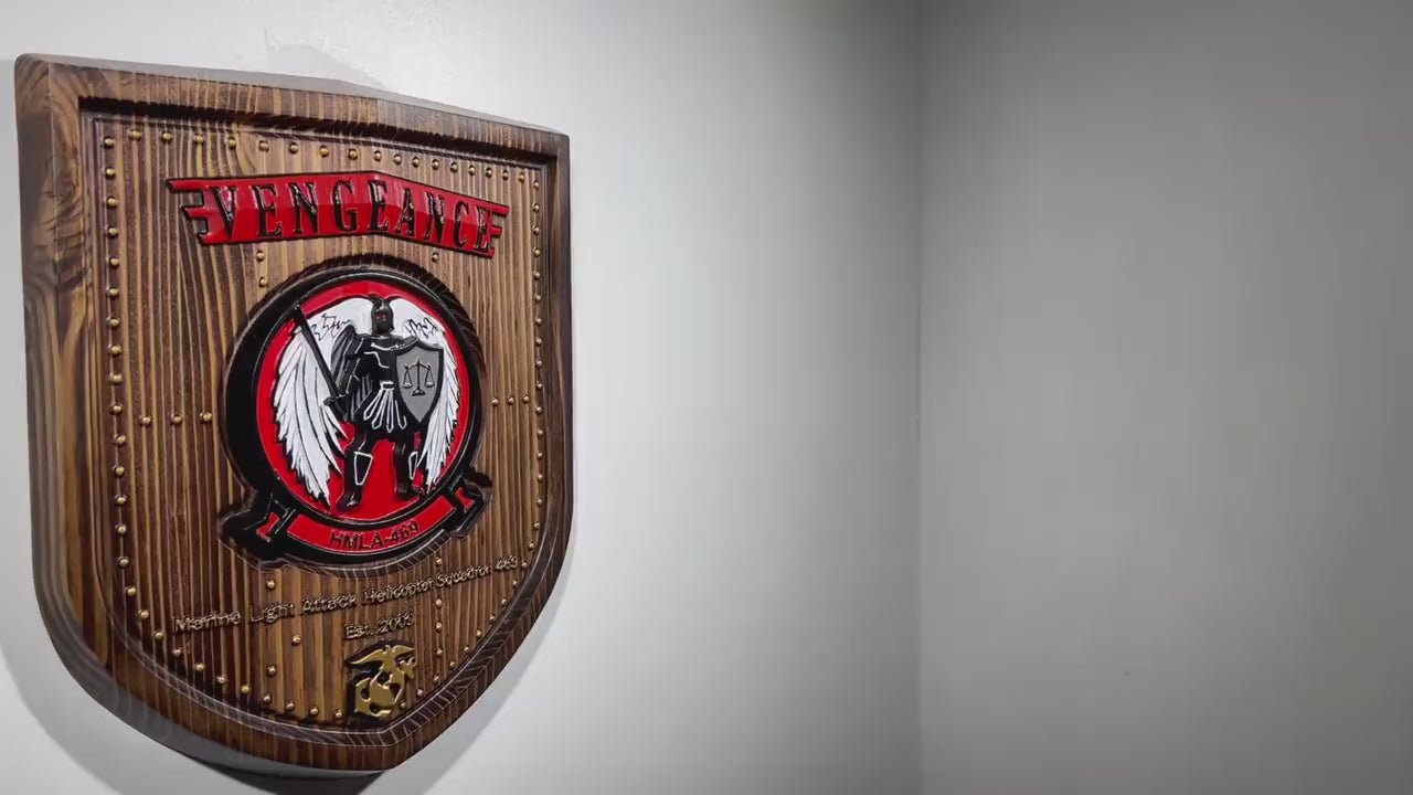 USMC Marine Light Attack Helicopter Squadron 469, Painted Unit Plaque