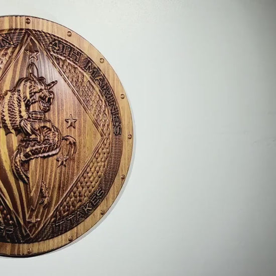 USMC 1st Battalion 4th Marine 12" Unit Plaque