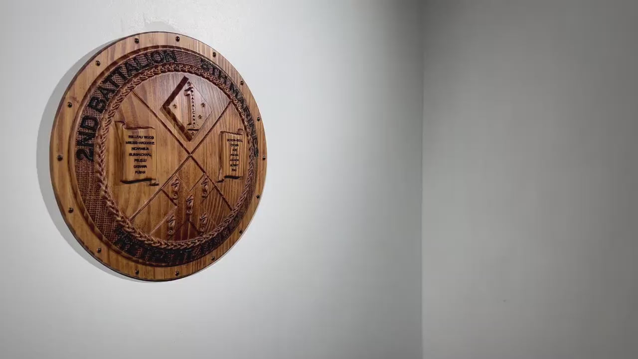 USMC 2nd Battalion 5th Marines 12" Unit Shield Plaque