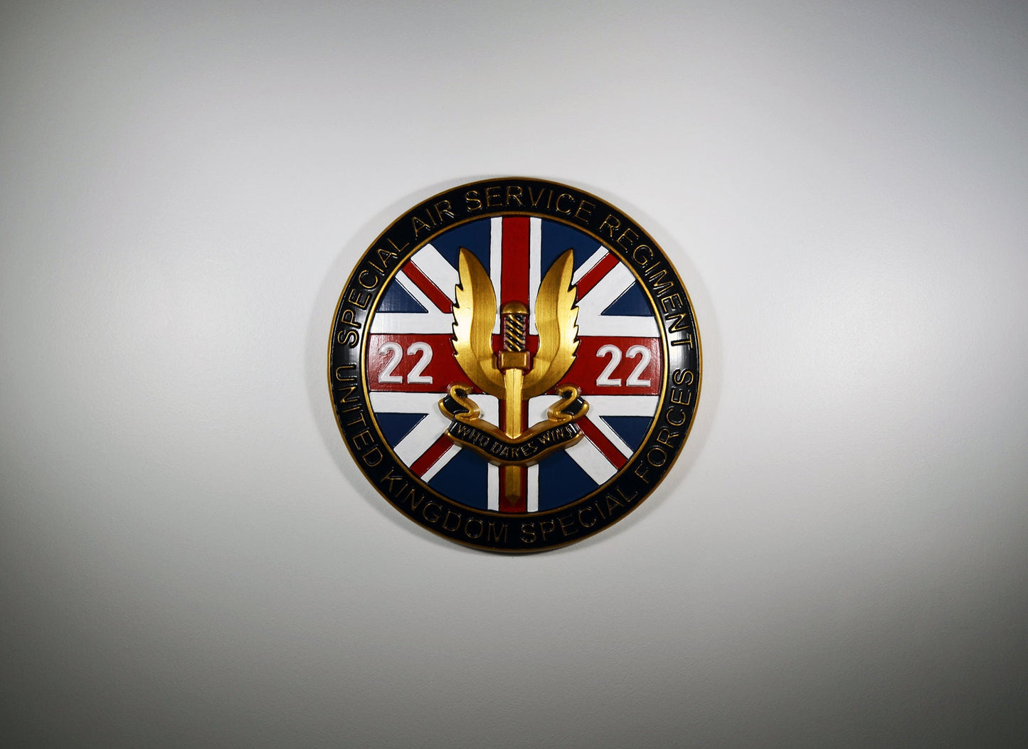 Special Air Service (SAS) Emblem Painted, CNC military plaque - Carved Effects