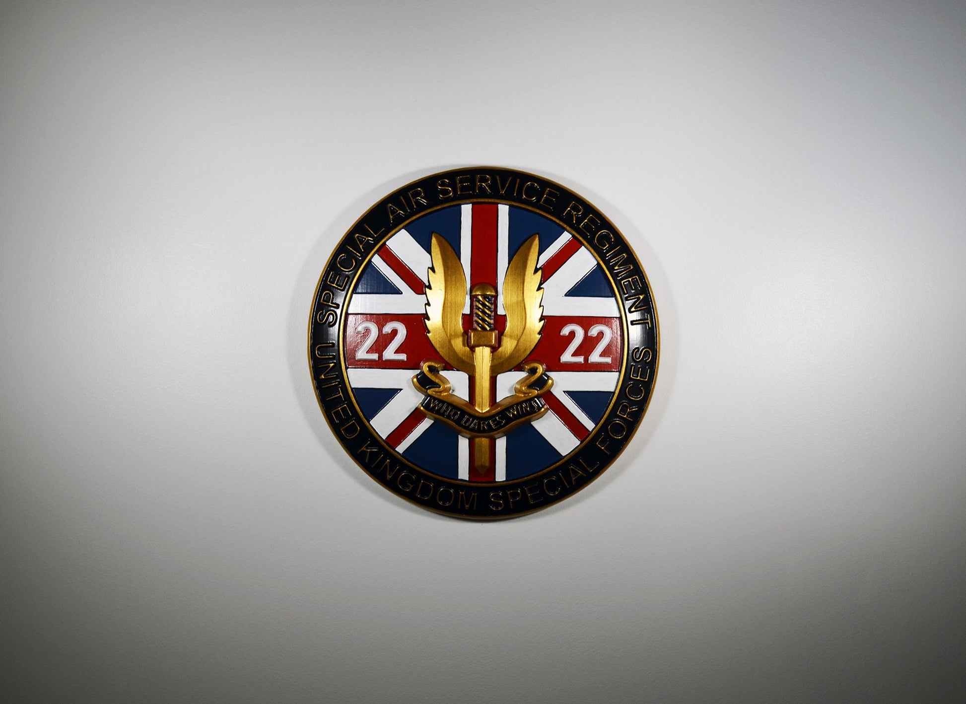 Special Air Service (SAS) Emblem Painted, CNC military plaque - Carved Effects