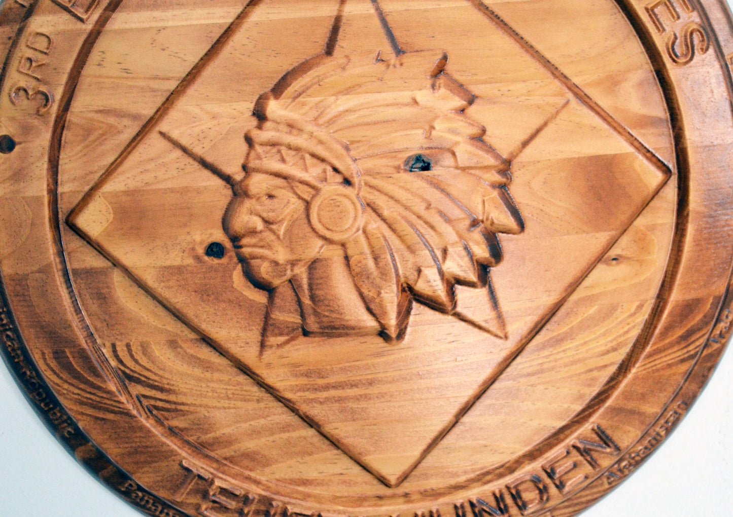 USMC 3rd Battalion 6th Marines, US Marine Corps, 3d wood carving - Carved Effects
