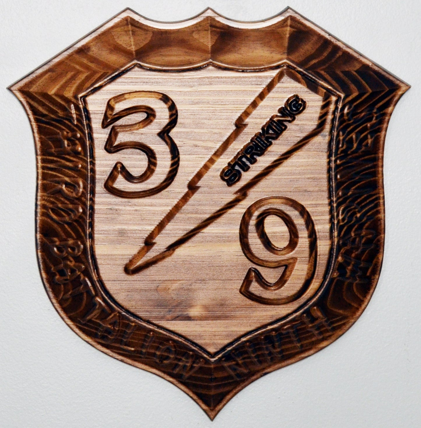 USMC 3rd Battalion 9th Marines, USMC 3d wood carving, military plaque, wall decor - Carved Effects