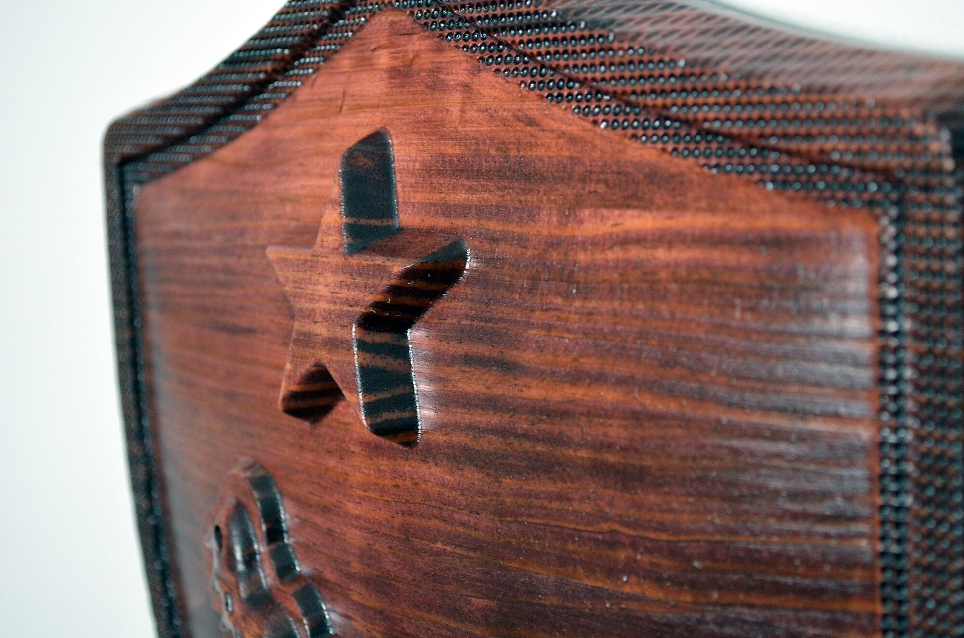 USMC 5th Marine Expeditionary Brigade, stained 3d wood carving, military plaque - Carved Effects