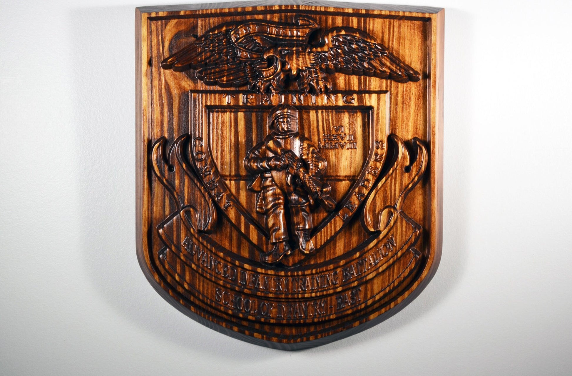 USMC Advanced Infantry Training Battalion East, US Marine Corps, military plaque - Carved Effects