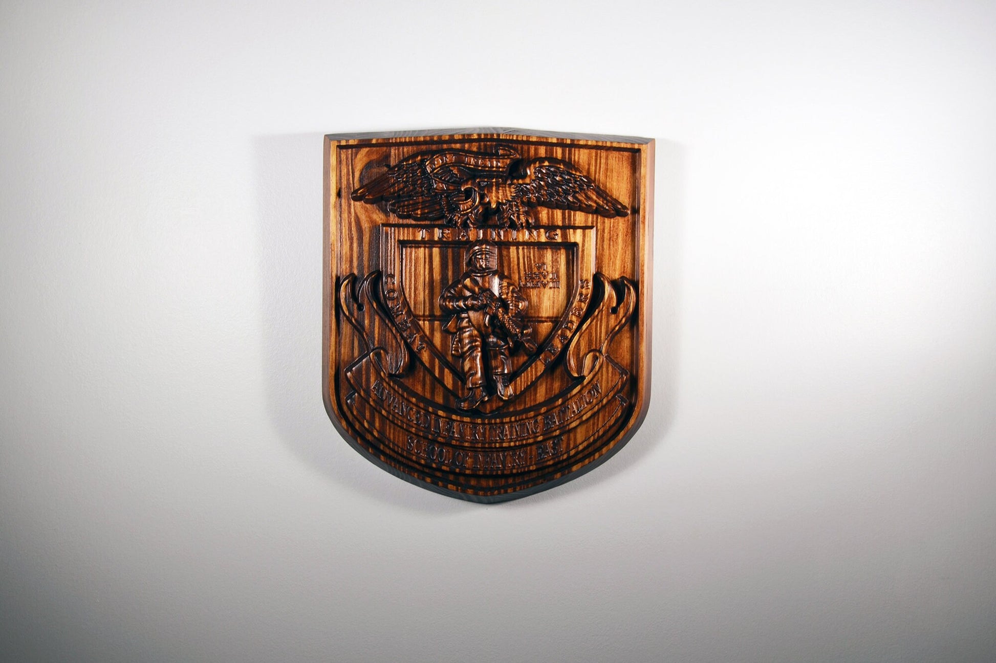 USMC Advanced Infantry Training Battalion East, US Marine Corps, military plaque - Carved Effects