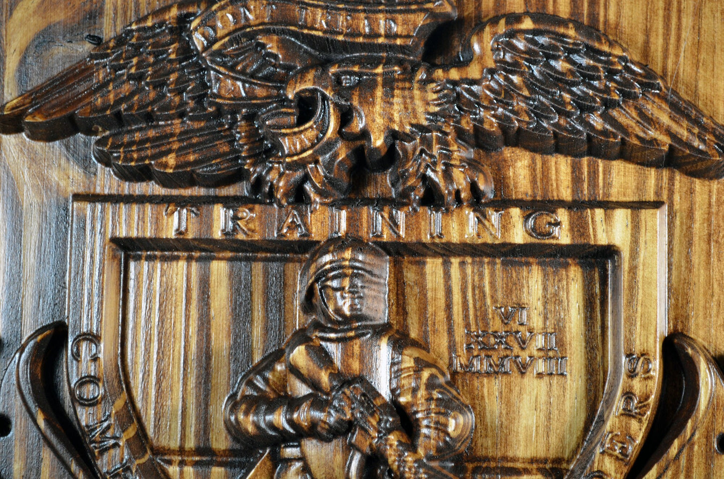 USMC Advanced Infantry Training Battalion East, US Marine Corps, military plaque - Carved Effects