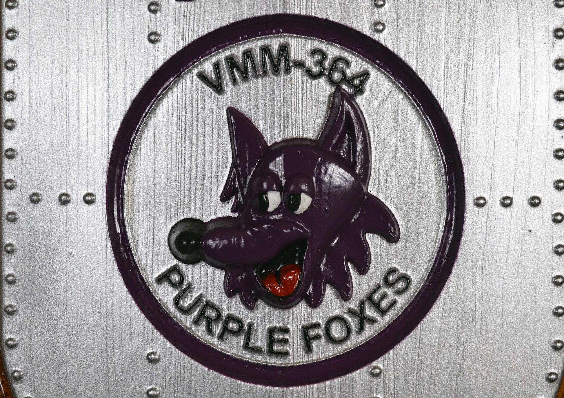 USMC VMM-364, Marine Medium Tilt Rotor Squadron 364, 3d wood carving, painted military plaque - Carved Effects