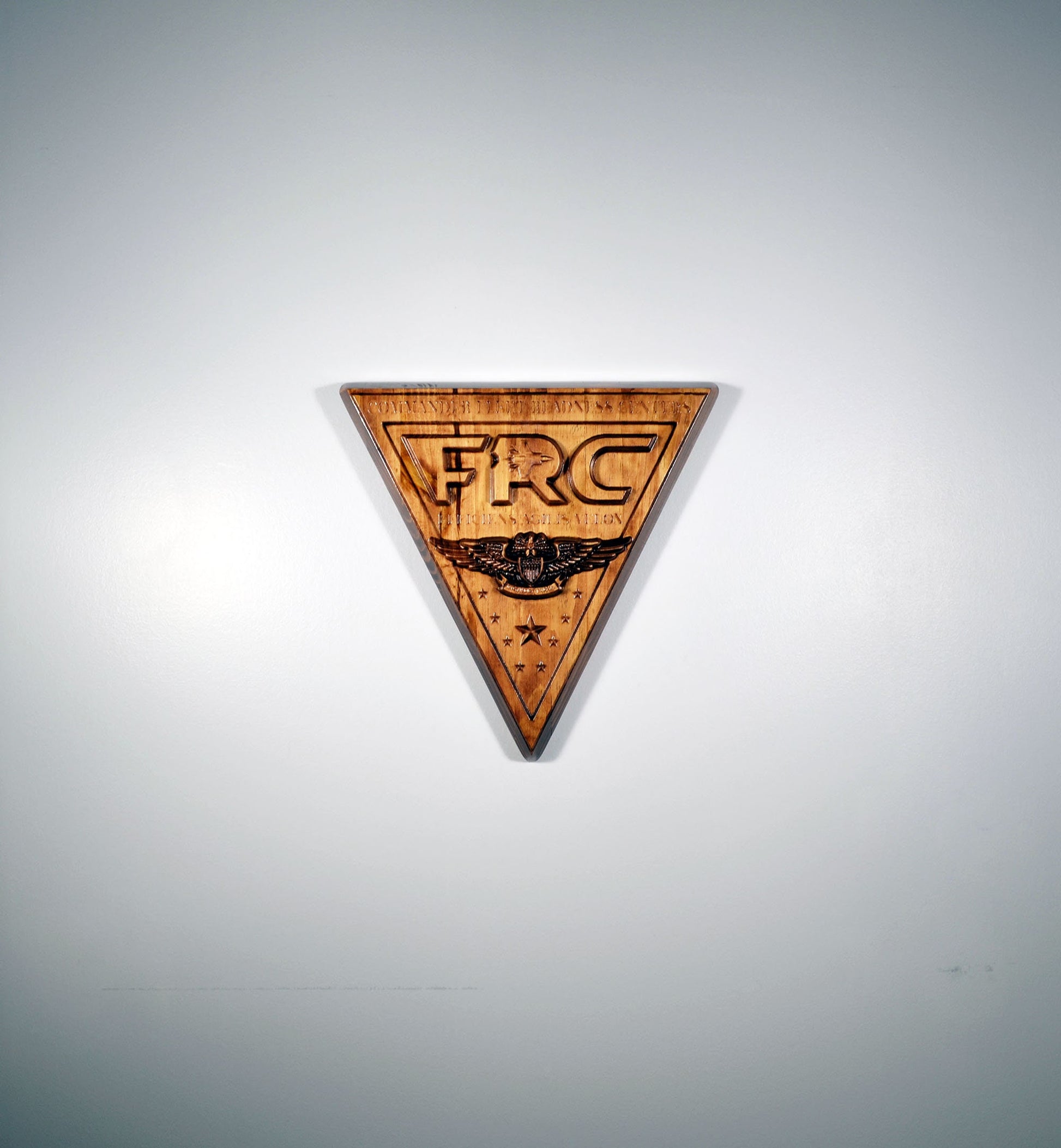 US Navy, Commander, Fleet Readiness Centers, cnc carved wood military plaque - Carved Effects