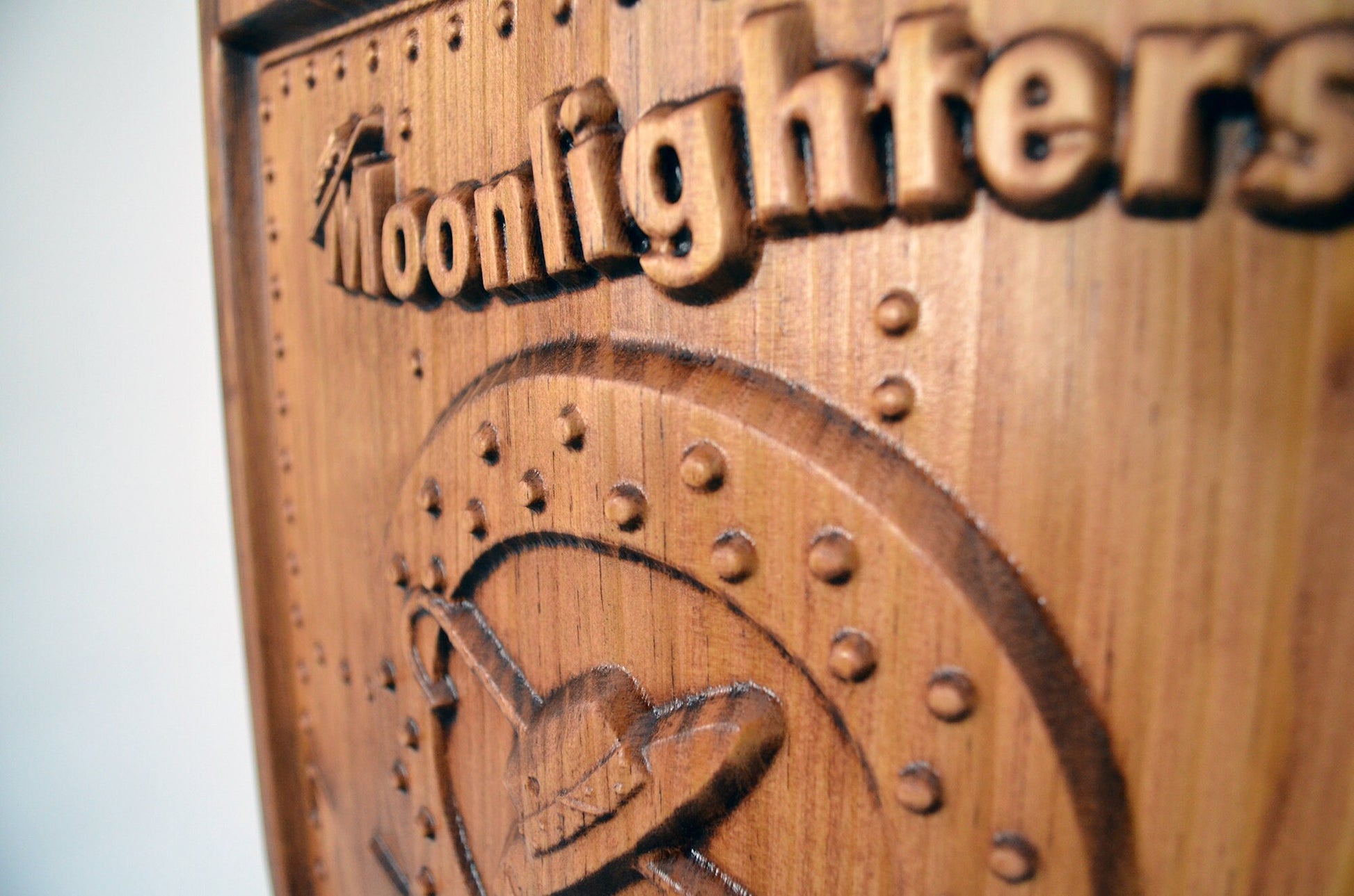 USMC All Weather Fighter Squadron VFMA-332, Moonlighters, CNC 3d wood carving, military plaque - Carved Effects