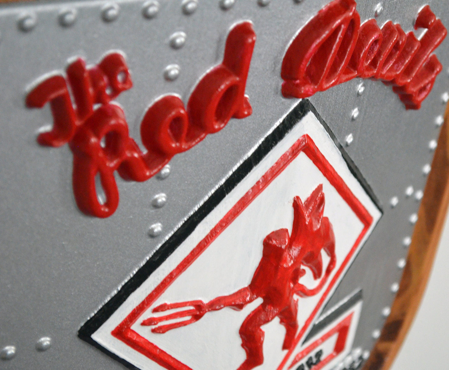 USMC Fighter Attack Squadron VFMA-232, Red Devils, CNC 3d Wood Carving, Painted Military Plaque