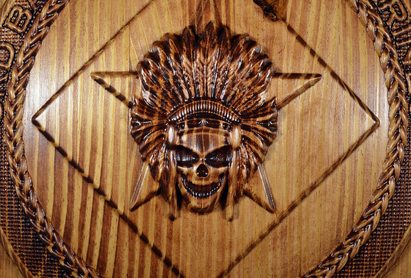 USMC 3rd Battalion 6th Marine Division Shield,  US Marine Corps, CNC carving, military plaque